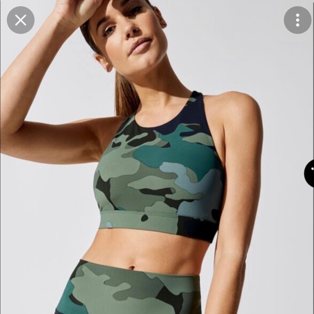 Carbon38 camo high neck bra size small